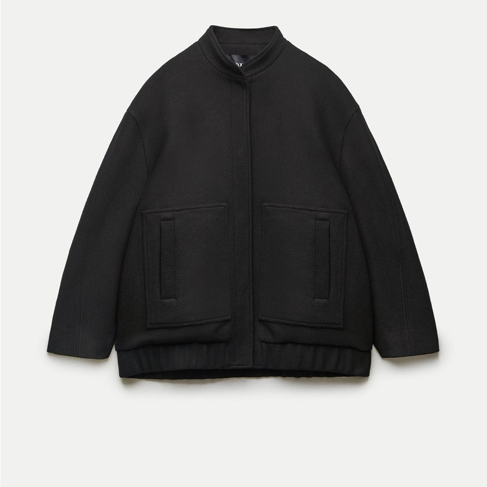 Zara ZW Collection Wool Bomber